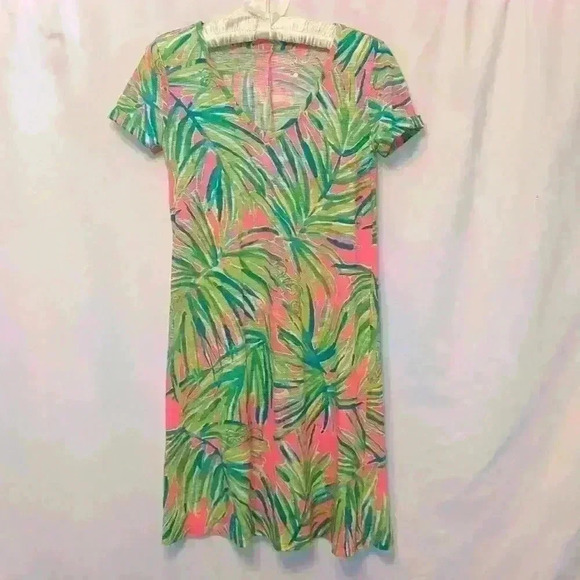 Lilly Pulitzer Jessica Dress in Tiki Pink. EUC. Vibrant Colors. Size XXS. - Picture 2 of 7